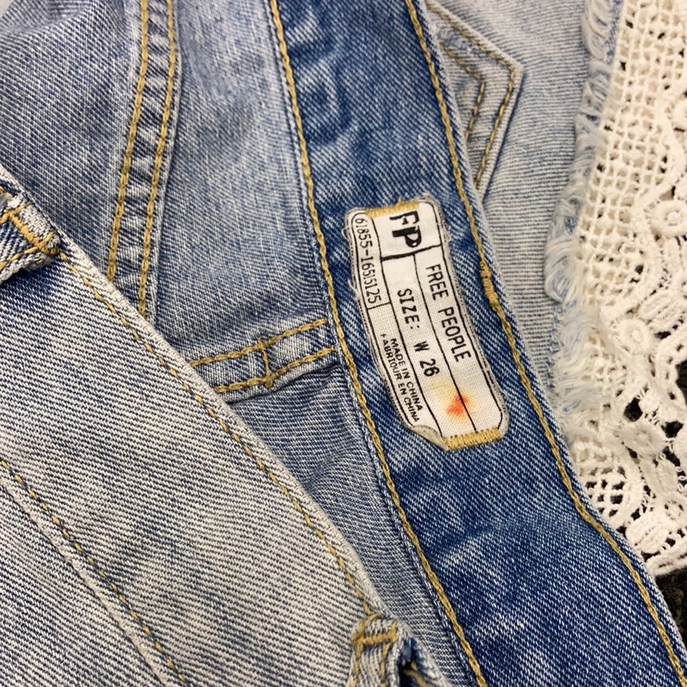 Free People Jean Shorts Size 26 - Picture 3 of 3